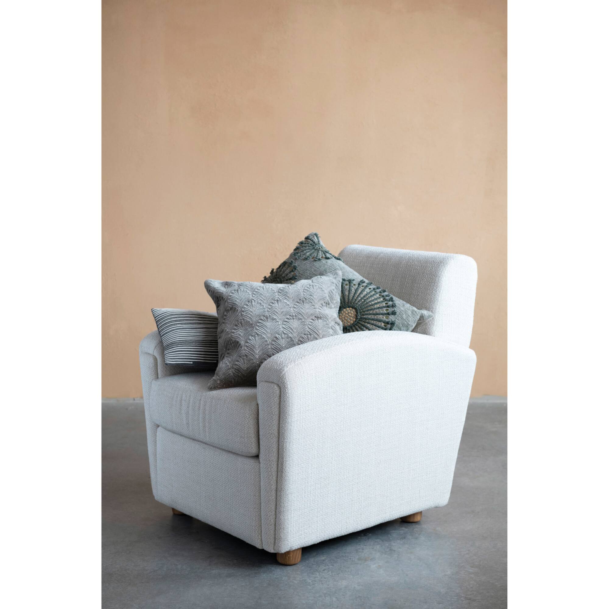 Hello Honey® Gold Metallic Embroidered Cotton Velvet Pillow
